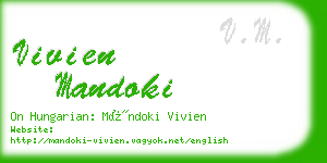 vivien mandoki business card